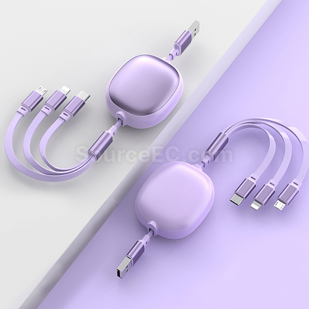 客製化三合一伸縮快充數據線禮品