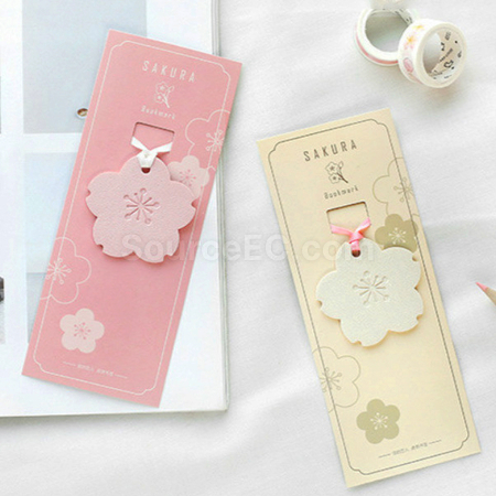 客製化PU櫻花書籤禮品