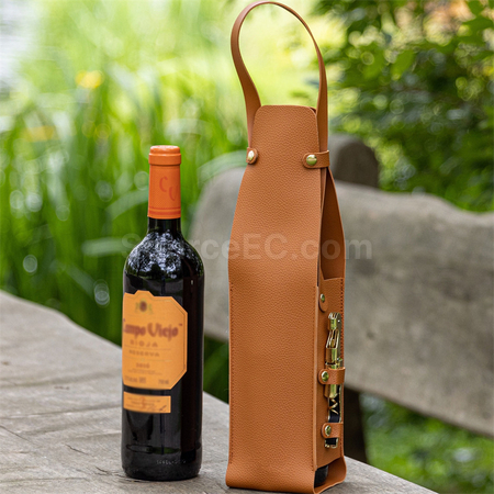 客製化PU紅酒帶袋禮品