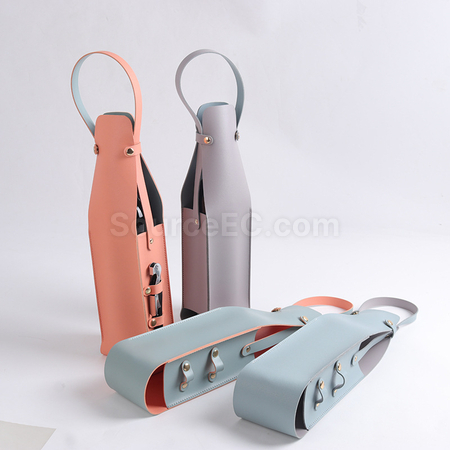 客製化PU紅酒帶袋禮品