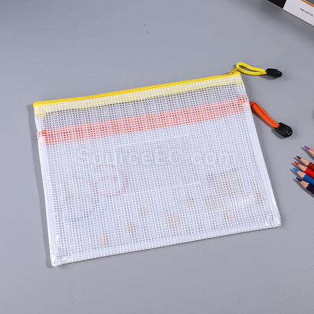 客製化PVC雙層拉鏈文件袋禮品