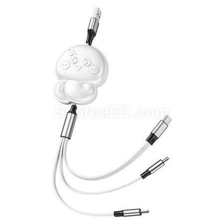 客製化蛇年三合一伸縮快充線禮品