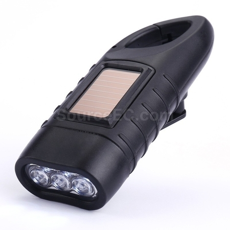 客製化露營手搖led手電筒禮品
