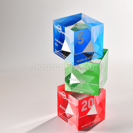 客製化魔方水晶獎座禮品