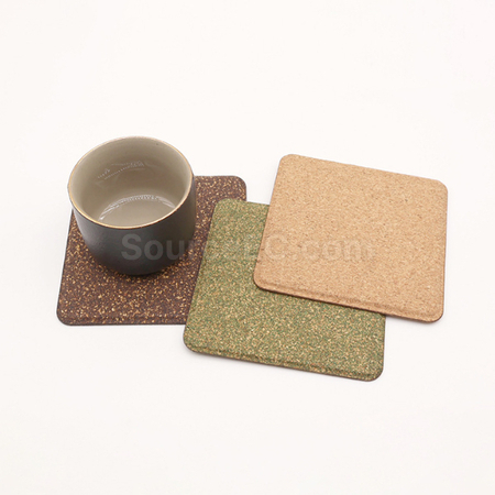 客製化茶葉渣軟木杯墊禮品