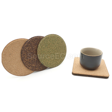 客製化茶葉渣軟木杯墊禮品