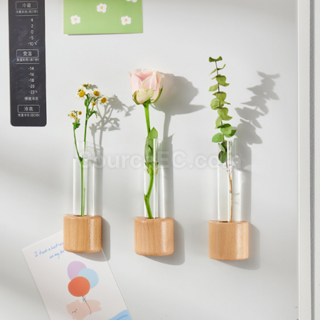 客製化磁吸冰箱貼水耕小花瓶禮品
