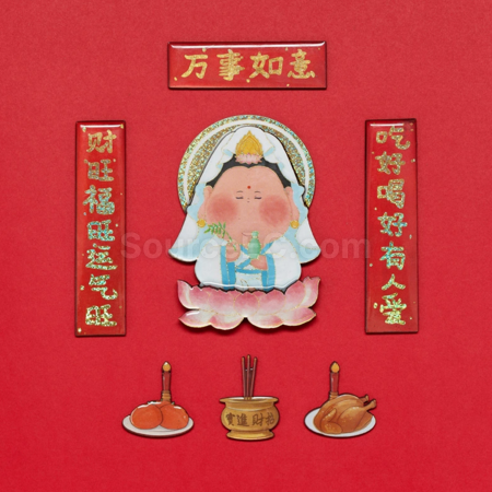 客製化春節冰箱貼禮品