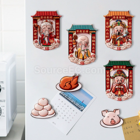 客製化財神爺冰箱貼禮品