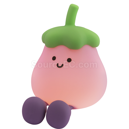 客製化茄子小夜燈/拍拍燈禮品