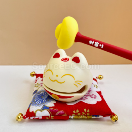 客製化招財貓木魚禮品