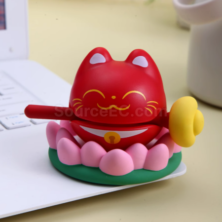 客製化招財貓木魚禮品