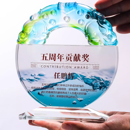 客製化琉璃水晶獎座禮品