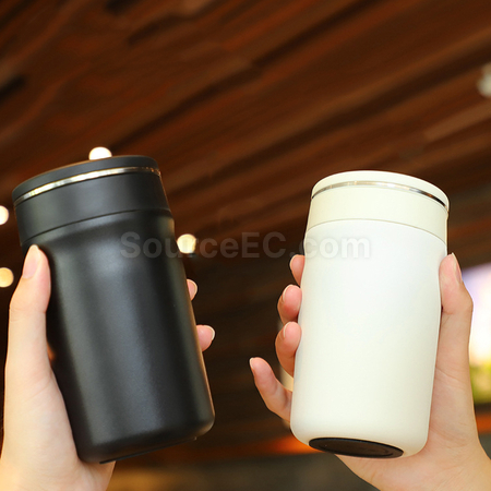 客製化316旋轉開蓋咖啡杯禮品