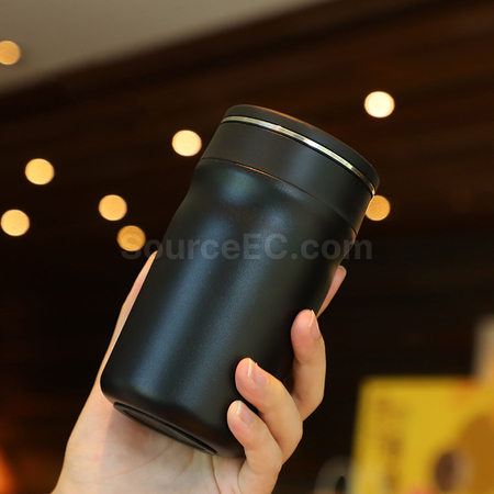 客製化316旋轉開蓋咖啡杯禮品