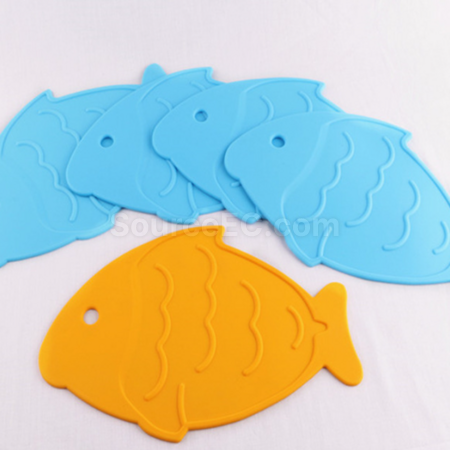 客製化魚形矽膠餐墊禮品
