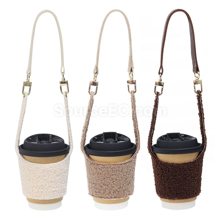 客製化泰迪絨奶茶杯套禮品
