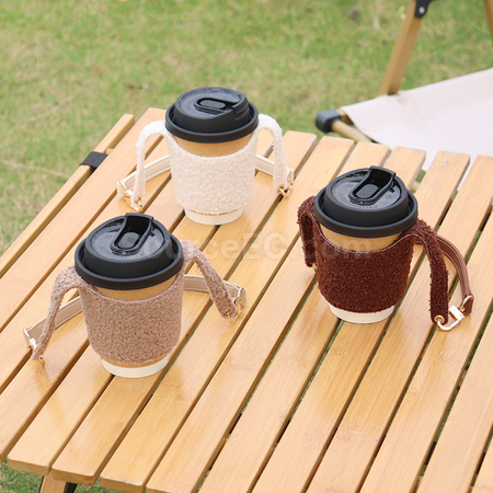 客製化泰迪絨奶茶杯套禮品