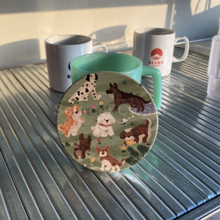 客製化可愛小狗杯墊禮品