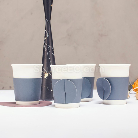客製化北歐 ins 皮革奶茶杯套禮品