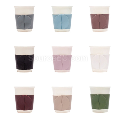 客製化北歐 ins 皮革奶茶杯套禮品