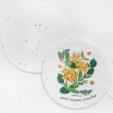 客製化種子紙杯墊禮品