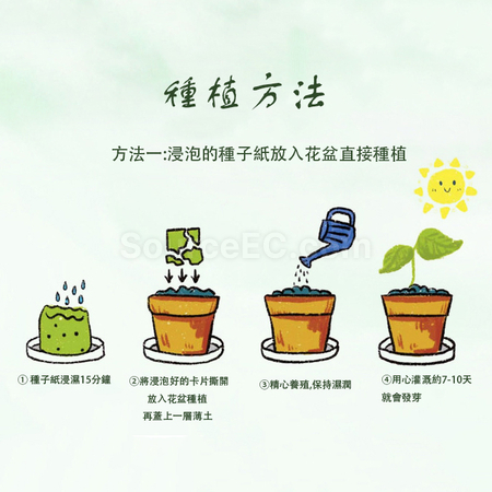 客製化種子紙冰櫃貼禮品