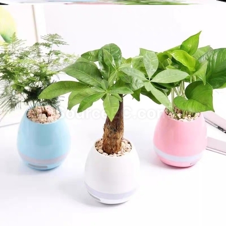 客製化智能音樂花盆藍牙音箱禮品