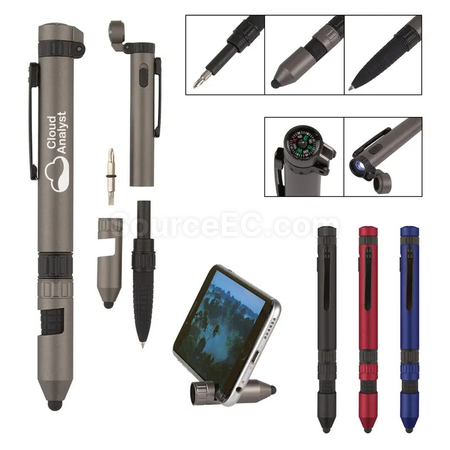 客製化指南針6合1工具筆	禮品