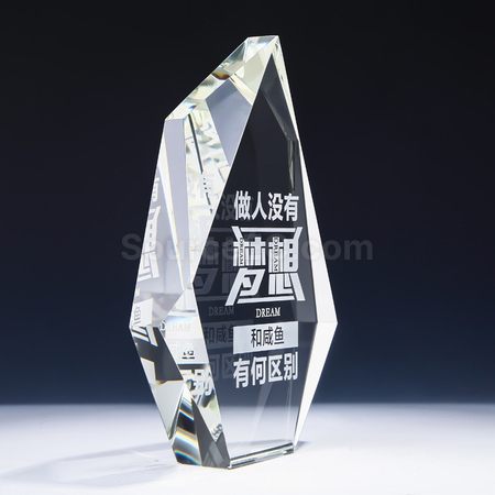 客製化不規則水晶獎座禮品