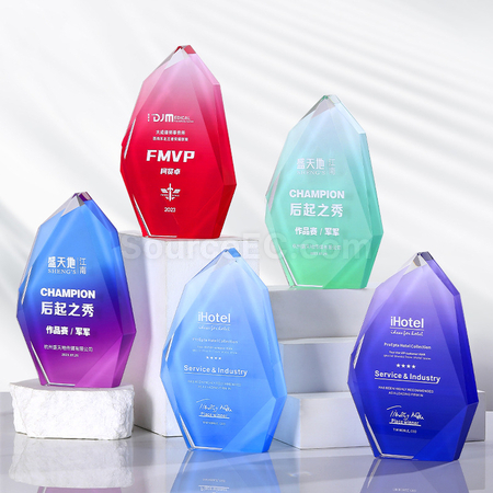 客製化不規則水晶獎座禮品