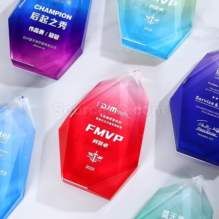 客製化不規則水晶獎座禮品