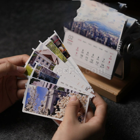 客製化手搖動態翻頁臺歷/相冊禮品