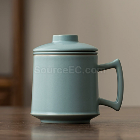 客製化陶瓷可過濾泡茶杯禮品