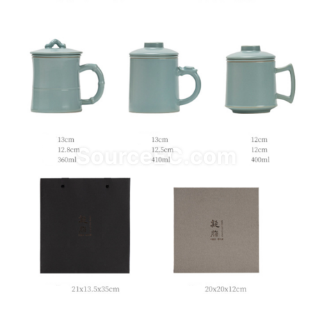 客製化陶瓷可過濾泡茶杯禮品