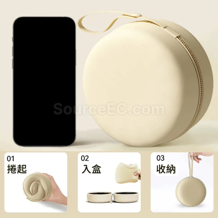 客製化可折疊收納記憶棉頸枕禮品