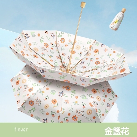 客製化雙層黑膠五摺廣告傘禮品