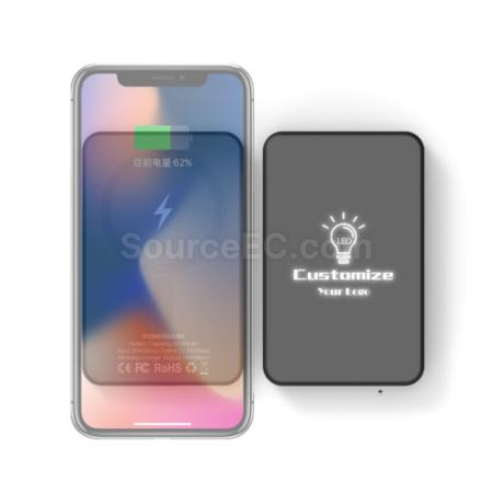 客製化LED發光Magsafe磁吸移動電源禮品