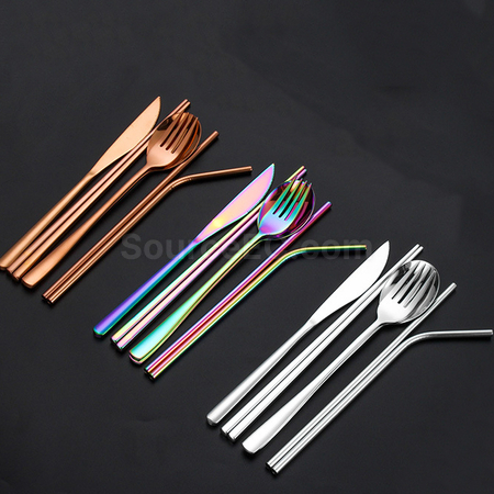 客製化便攜不鏽鋼餐具套裝禮品