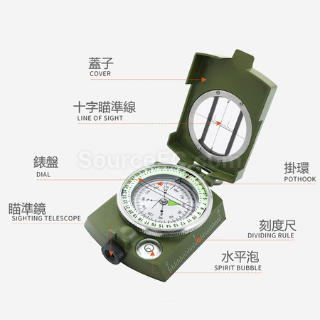 客製化戶外多功能野營夜光指北針禮品