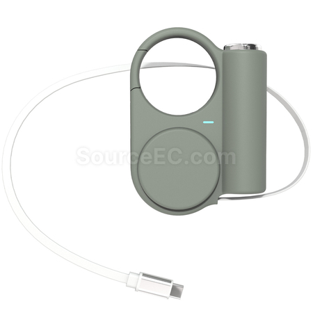 客製化創意伸縮自帶線行動電源禮品