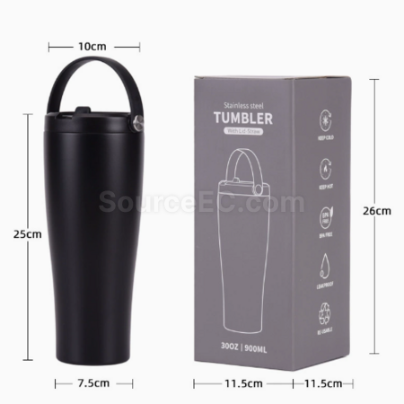 客製化30oz不銹鋼手提式保溫杯禮品