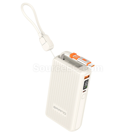 客製化伸縮自帶線行動電源禮品