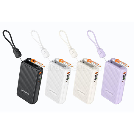 客製化伸縮自帶線行動電源禮品