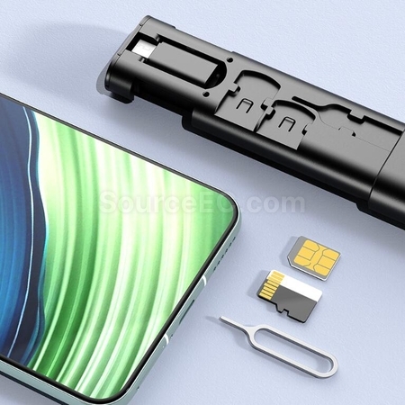 客製化帶鏡便攜充電線收納盒禮品