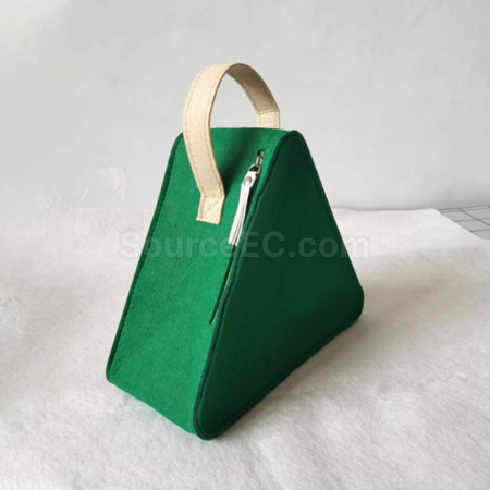 客製化新款三角毛氈手提袋禮品