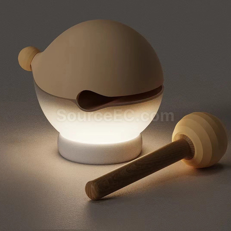 客製化木魚小夜燈禮品