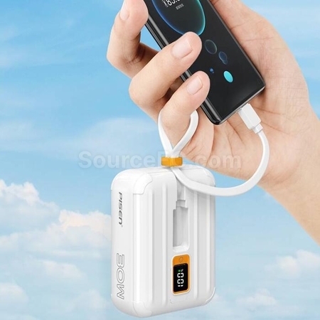 客製化Pisen迷你自帶線移動電源禮品