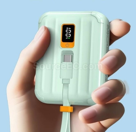 客製化Pisen迷你自帶線移動電源禮品