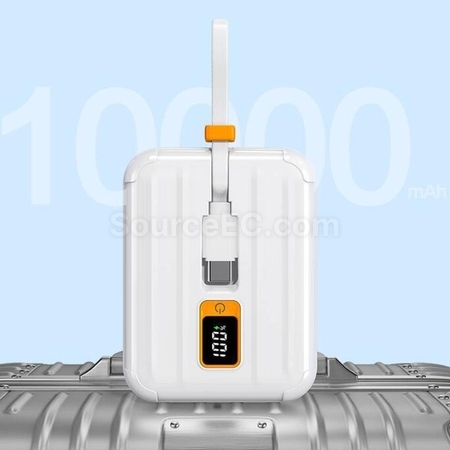 客製化Pisen迷你自帶線移動電源禮品